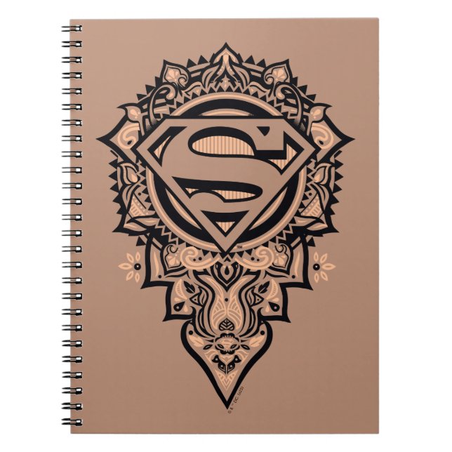 Supergirl Mandala Graphic Anteckningsbok (Framsidan)