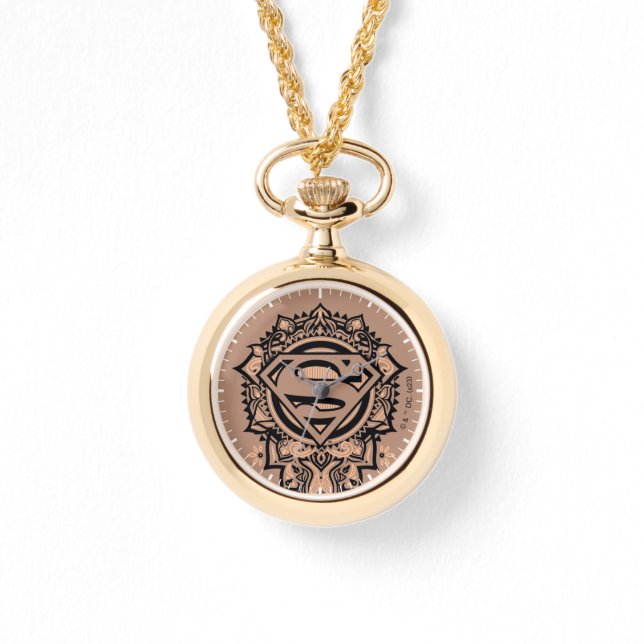 Supergirl Mandala Graphic Armbandsur (Framsida)