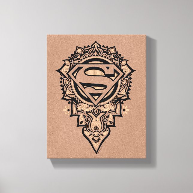 Supergirl Mandala Graphic Canvastryck (Framsida)