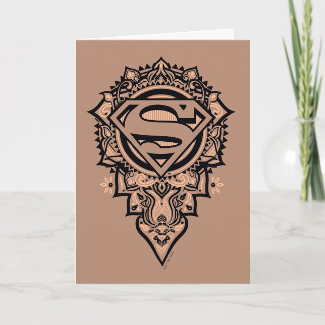 Supergirl Mandala Graphic Kort (Framsida)