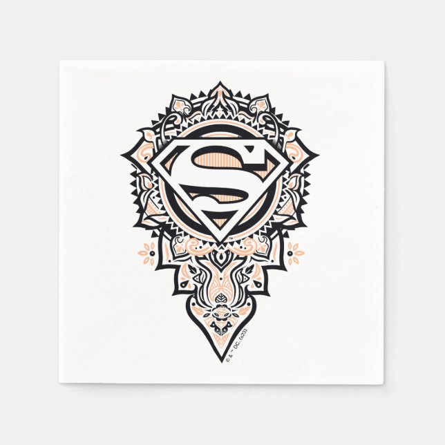 Supergirl Mandala Graphic Pappersservett (Framsidan)