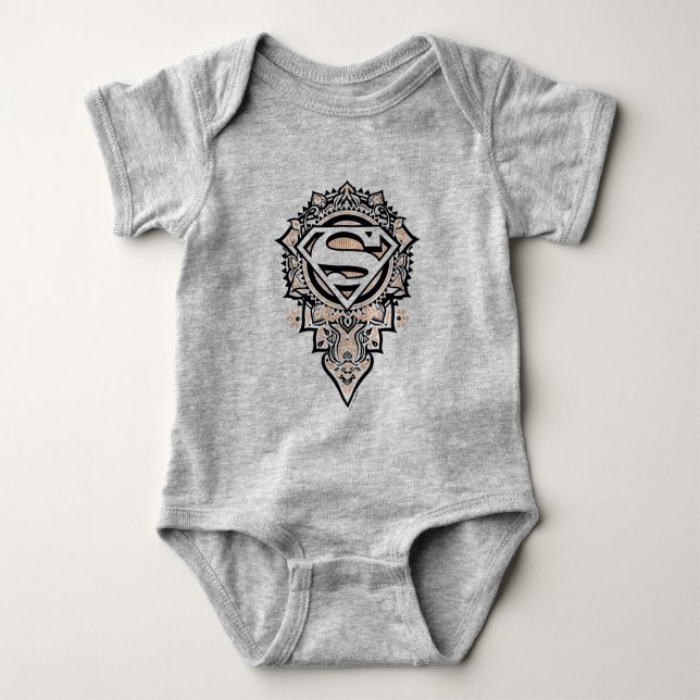 Supergirl Mandala Graphic T Shirt (Framsida)