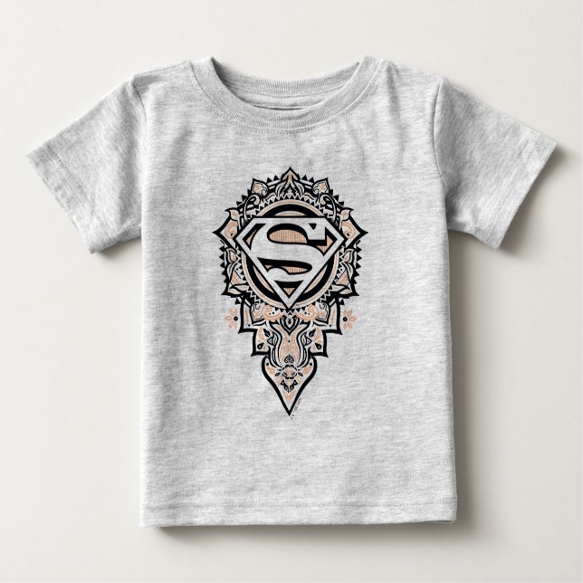 Supergirl Mandala Graphic T Shirt (Framsida)