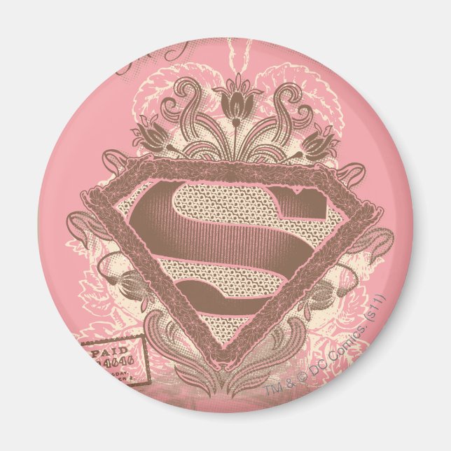 Supergirl Metropolis Ballet Rosa Magnet (Framsidan)