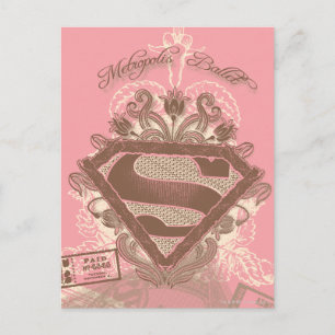 Supergirl Metropolis Ballet Rosa Vykort
