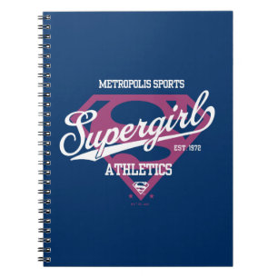 Supergirl Metropolis Sports Athletics Graphic Anteckningsbok