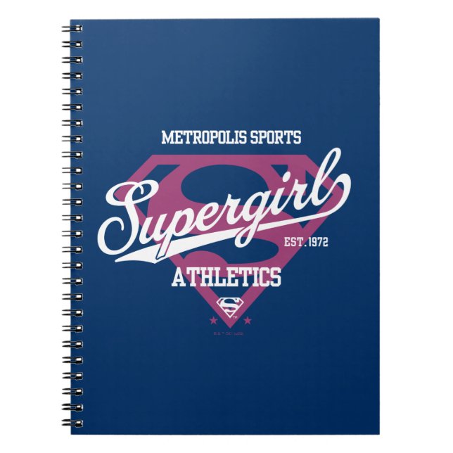 Supergirl Metropolis Sports Athletics Graphic Anteckningsbok (Framsidan)