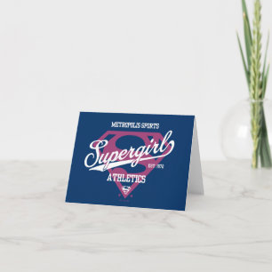 Supergirl Metropolis Sports Athletics Graphic Anteckningskort