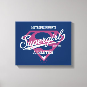 Supergirl Metropolis Sports Athletics Graphic Canvastryck