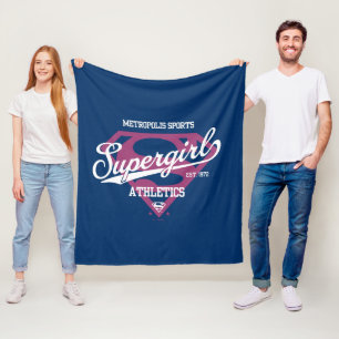 Supergirl Metropolis Sports Athletics Graphic Fleecefilt