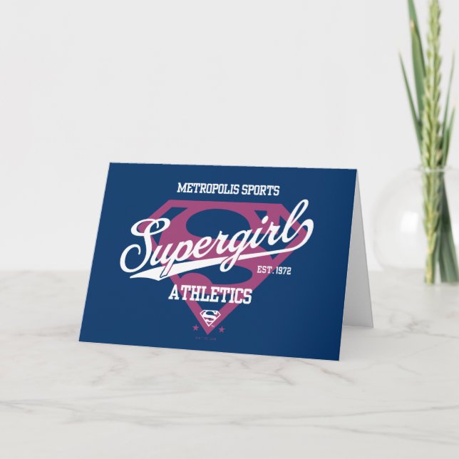 Supergirl Metropolis Sports Athletics Graphic Kort (Framsida)