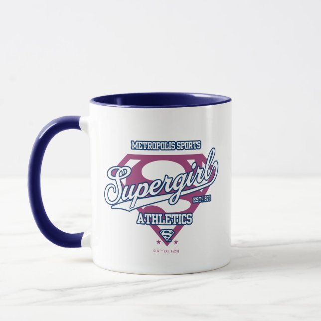 Supergirl Metropolis Sports Athletics Graphic Mugg (Vänster)