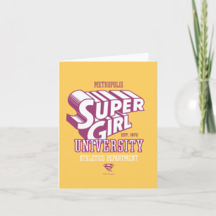 Supergirl Metropolis Universiteten Athletics Dept. Anteckningskort