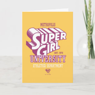 Supergirl Metropolis Universiteten Athletics Dept. Kort