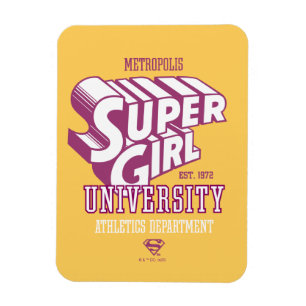 Supergirl Metropolis Universiteten Athletics Dept. Magnet