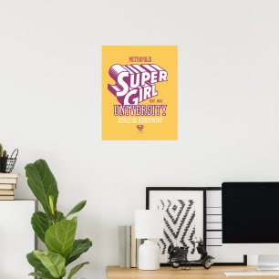 Supergirl Metropolis Universiteten Athletics Dept. Poster