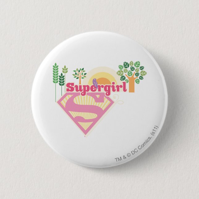 Supergirl Nature Logotyp Knapp (Framsida)