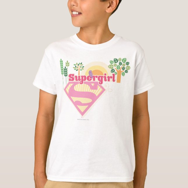 Supergirl Nature Logotyp T-shirt (Framsida)