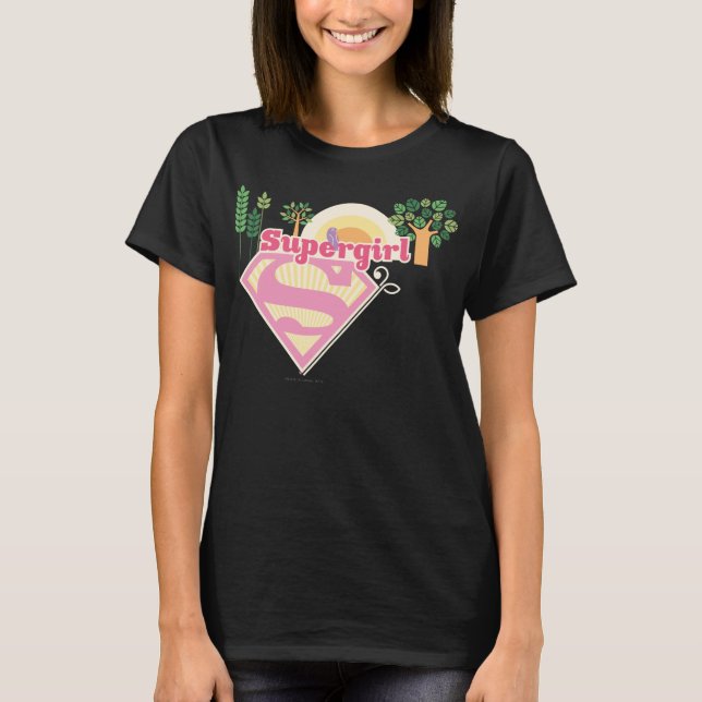 Supergirl Nature Logotyp T-shirt (Framsida)
