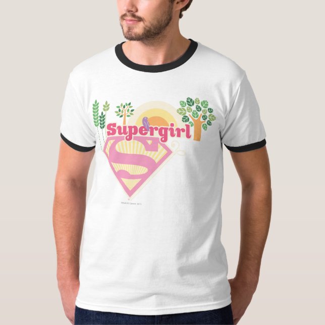 Supergirl Nature Logotyp T-shirt (Framsida)