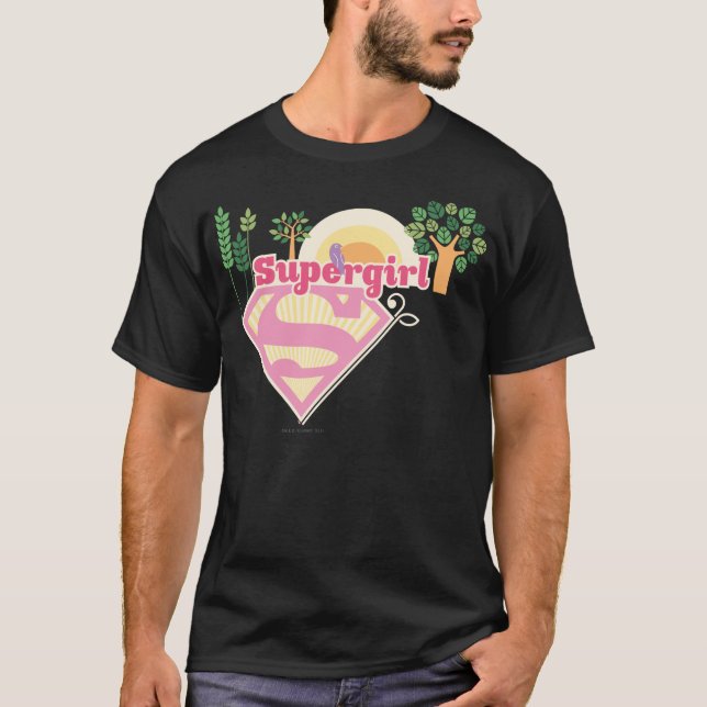 Supergirl Nature Logotyp T-shirt (Framsida)