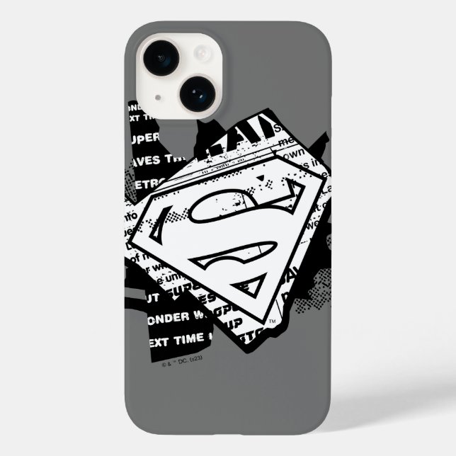 Supergirl Newsprint S-Shield (Baksida)