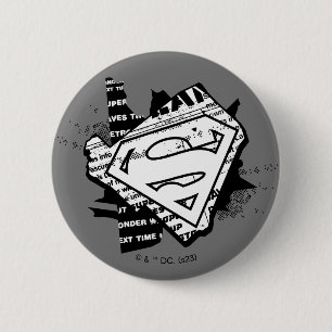 Supergirl Newsprint S-Shield Knapp