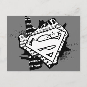 Supergirl Nyhetsprint S-Sköld Vykort