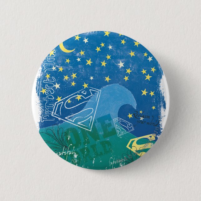 Supergirl One World Knapp (Framsida)