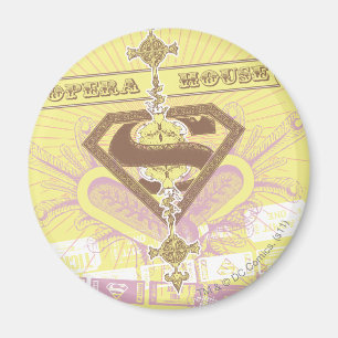 Supergirl Opera House Gult Magnet