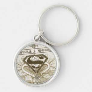 Supergirl Opera House Rund Silverfärgad Nyckelring