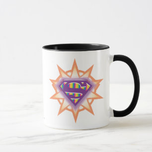 Supergirl Orange Starburst Mugg