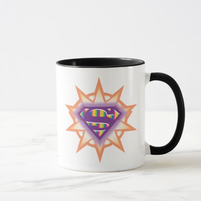 Supergirl Orange Starburst Mugg (Höger)