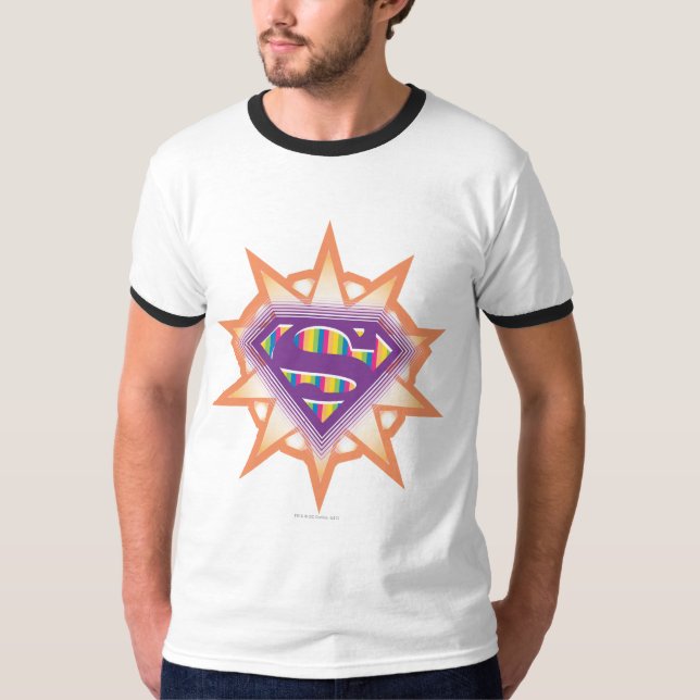 Supergirl Orange Starburst T-shirt (Framsida)
