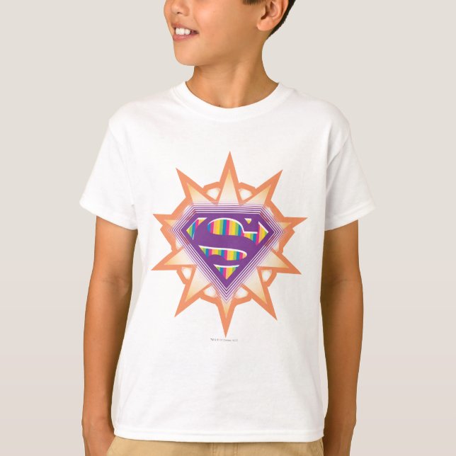 Supergirl Orange Starburst Tee (Framsida)