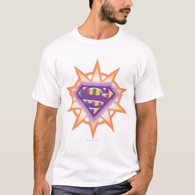 Supergirl Orange Starburst Tröja (Framsida)