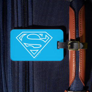 Supergirl Outline S-Shield Bagagebricka