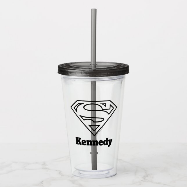 Supergirl Outline S-Shield Take Away Mugg (Framsida)