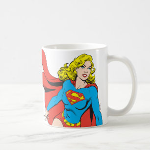 Supergirl på språng kaffemugg