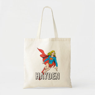 Supergirl på språng tygkasse