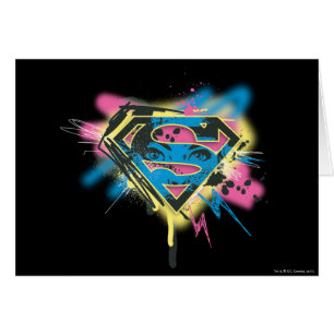 Supergirl Paint och Spills Hälsningskort