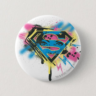 Supergirl Paint och Spills Knapp