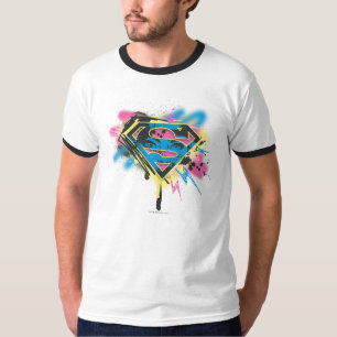Supergirl Paint och Spills T Shirt