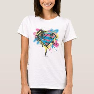 Supergirl Paint och Spills T Shirt