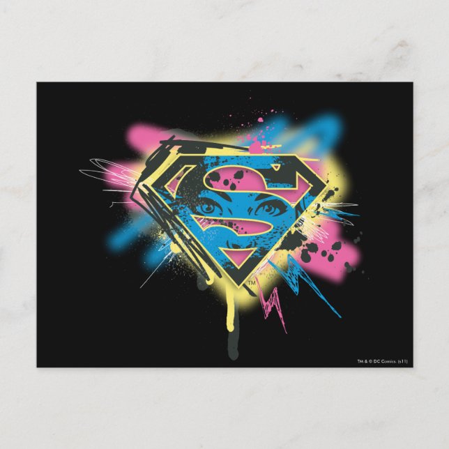 Supergirl Paint och Spills Vykort (Framsida)