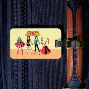 Supergirl Papper Doll Graphic Bagagebricka