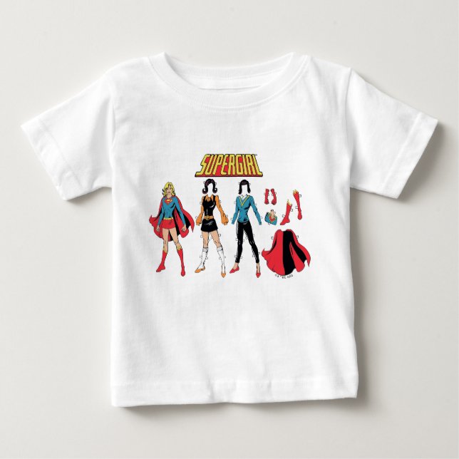 Supergirl Papper Doll Graphic T Shirt (Framsida)