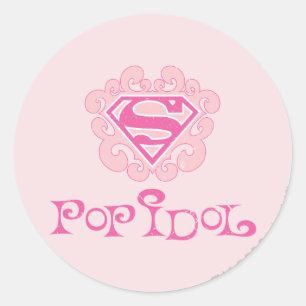 Supergirl Pop Idol Runt Klistermärke