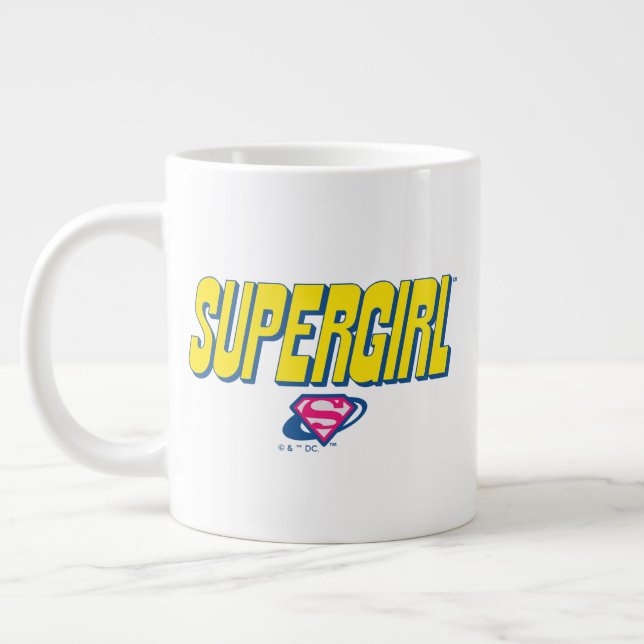 Supergirl Pop Logo Jumbo Mugg (Vänster)