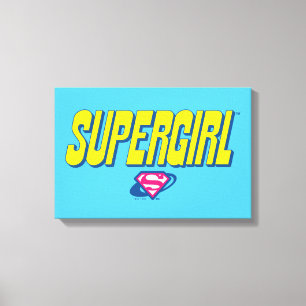 Supergirl Pop-logotyp Canvastryck
